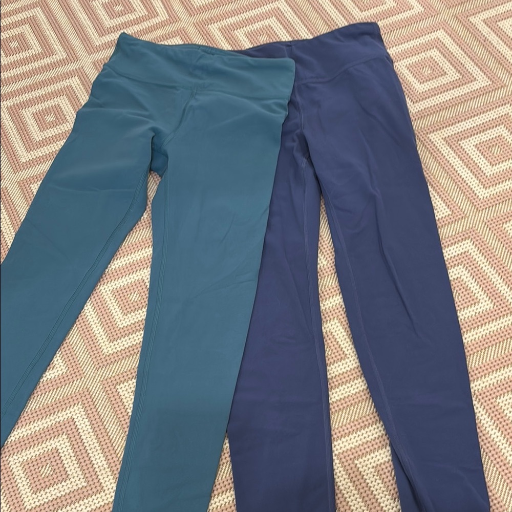 Kids Teal and Navy Leggings